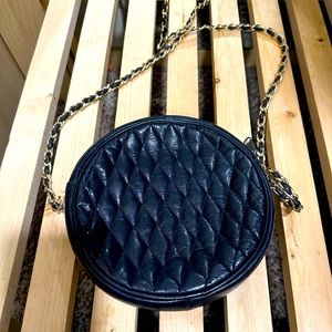 Leather Blue Crossbody Bag